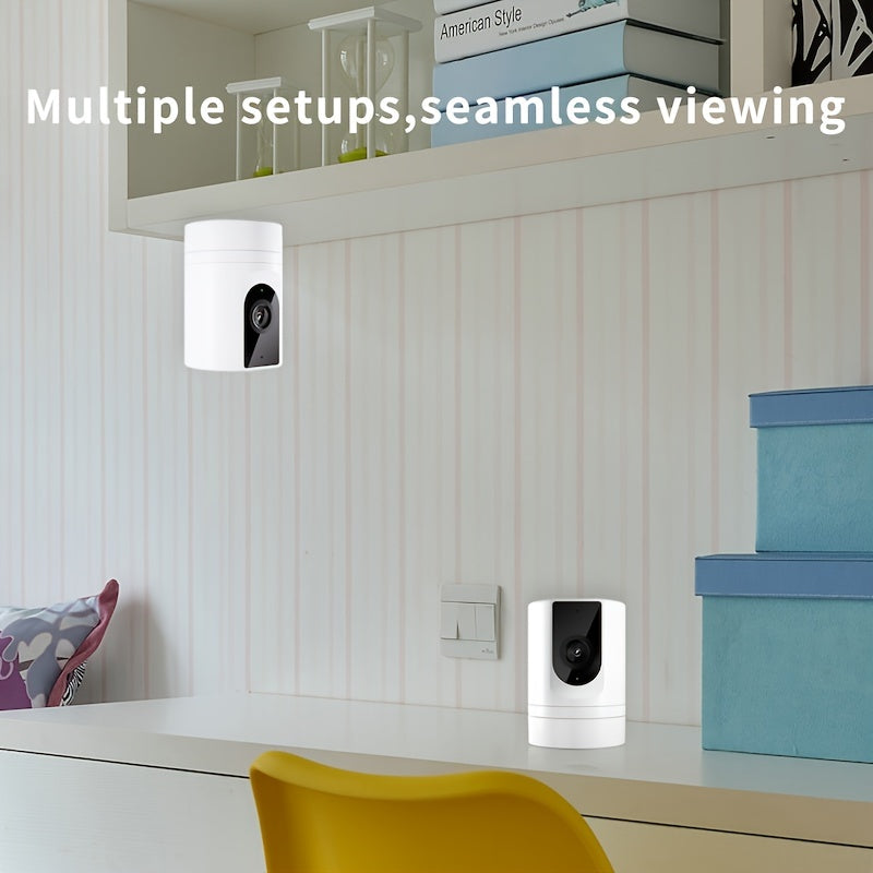 Withpad 1080p Foldable Indoor Pet Camera with APP, 2-Way Audio, Night Vision, Motion Detection, USB Powered, Easy Installation for Home Security