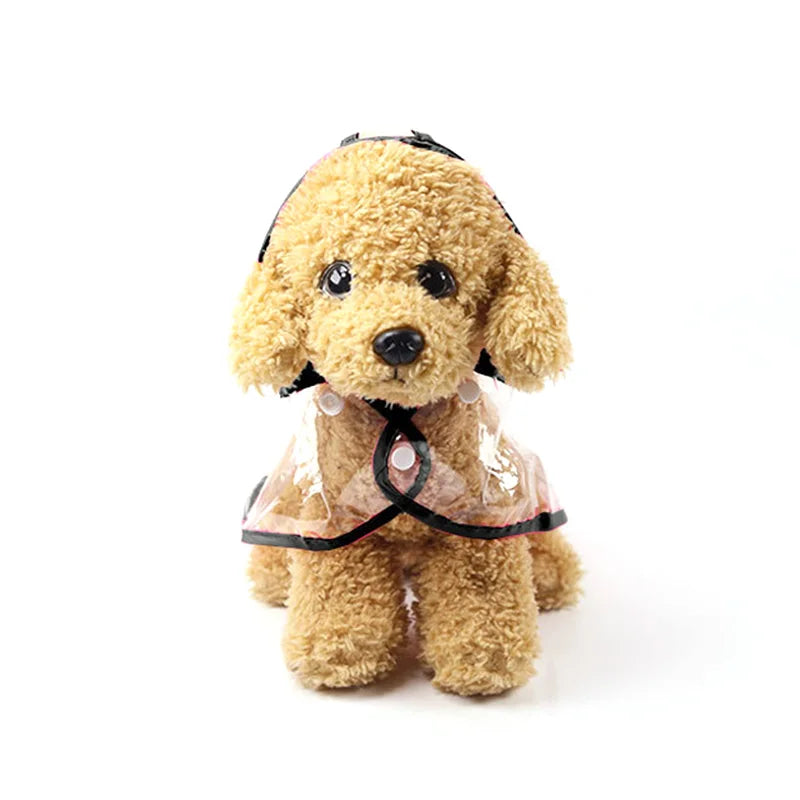 Waterproof And Fashionable PU Transparent Raincoat For Pets Small And Medium-Sized Dog Two-legged Dog New Cat Raincoat