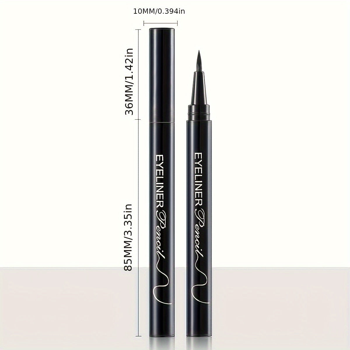 3pcs Black Liquid Eyeliner Pens - Quick Dry, Waterproof & Sweatproof, Smudge-Proof for Beginners, Ultra-Fine Tip, Long-Lasting Makeup Hold, Perfect for Festivals & Gifts