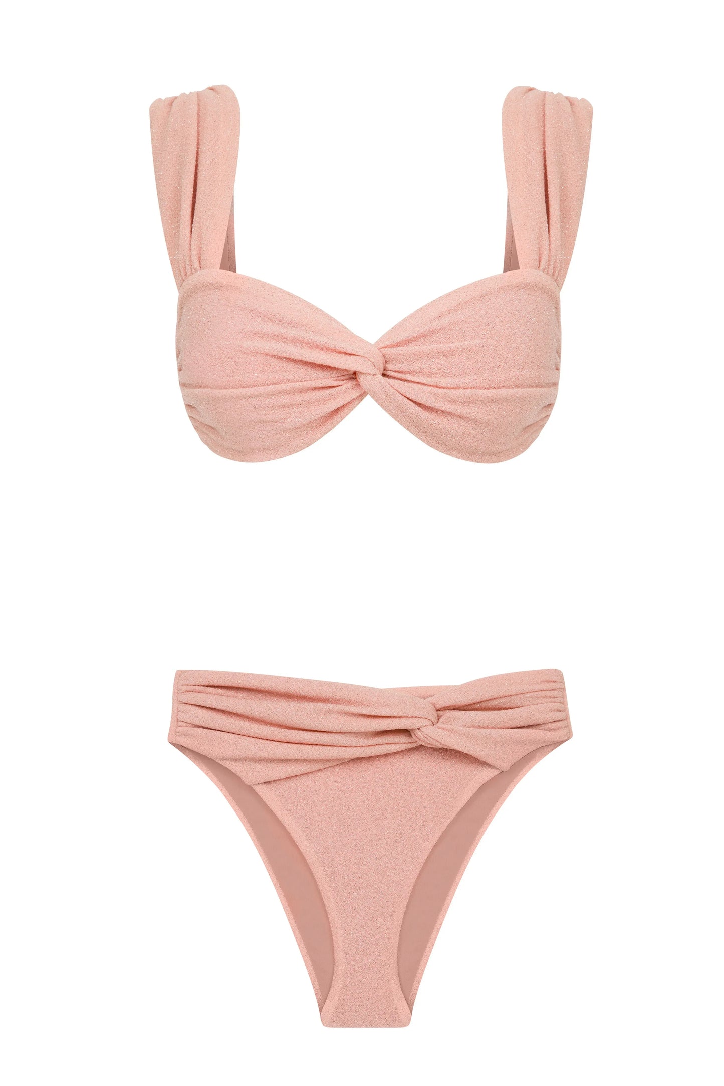 2025 Sexy Orange Bikini Set with Knot Straps Perfect for Summer Beachwear Pool Parties Special Occasions Stand Out This Summer