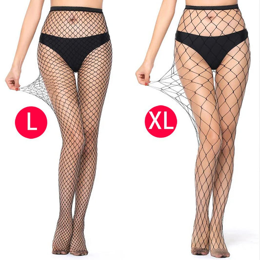 Women Black Long Sexy Hollow Out Fishnet Body JK Stockings Pantyhose High Waist Stocking Tights Panty Lolita Fishnet Lingerie