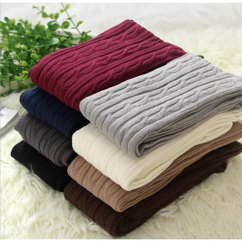 1 Pair of Cozy Thermal Over the Knee Knit Socks for Women Warm and Stylish Winter Socks with Thickened Material